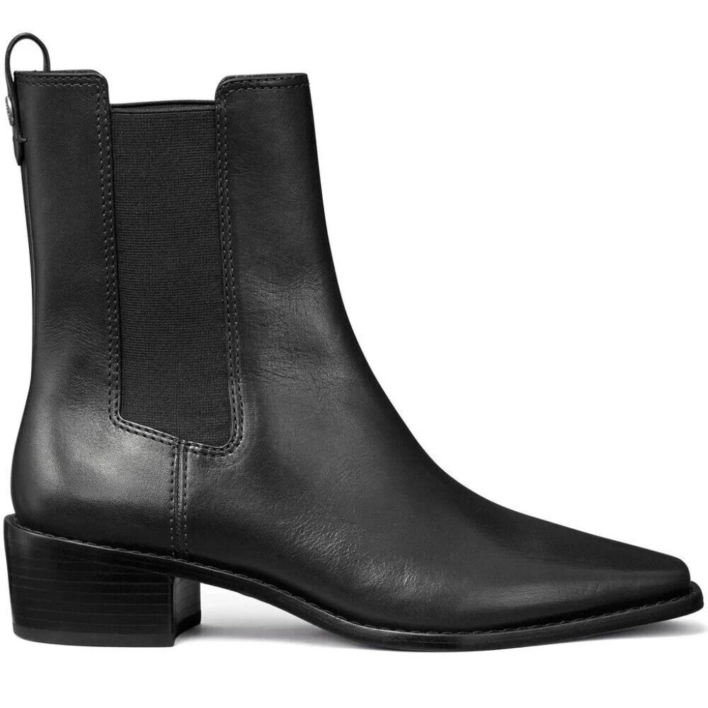 Tory Burch Black Leather Chelsea Boots